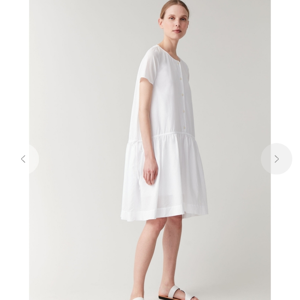 Cos Drawstring Organic Cotton Dress